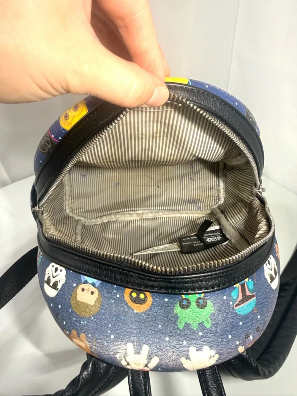 Loungefly Star Wars Mini Backpack Chibi Characters Print Disney Bag‎